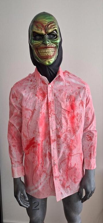 Halloween bebloed overhemd incl.tattoos beschikbaar voor biedingen