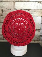 Rode Gehaakte Hoed, Ophalen of Verzenden, Nieuw, One size fits all, Hoed