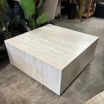 Vierkante Salontafel Flavian Travertin look, 90 x 90cm Bendt, Ophalen