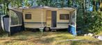 Hobby Excellent 495 UFe staat in Zuid Frankrijk, Caravans en Kamperen, Caravans, Rondzit, Particulier, 6 tot 7 meter, Schokbreker