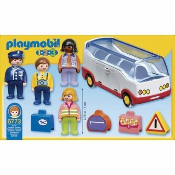 De bus Playmobil 1,2,3: bus, chauffeur, passagiers etc beschikbaar voor biedingen