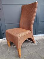 Loom stoelen zes stuks, Huis en Inrichting, Stoelen, Ophalen, Gebruikt, Bruin, Riet of Rotan