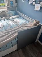 Hemnes ikea uitschuifbaar bed, Ophalen, Eenpersoons, 200 cm, Grijs