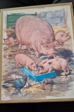 Oude Puzzel - Varkens op de Boerderij, Ophalen of Verzenden