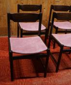 4 wengé pastoe design eetkamerstoelen – mid-century jaren 60, Ophalen, Gebruikt, Bruin, Mid-century - 60 en 70 jaren - Design - Vintage - Antiek