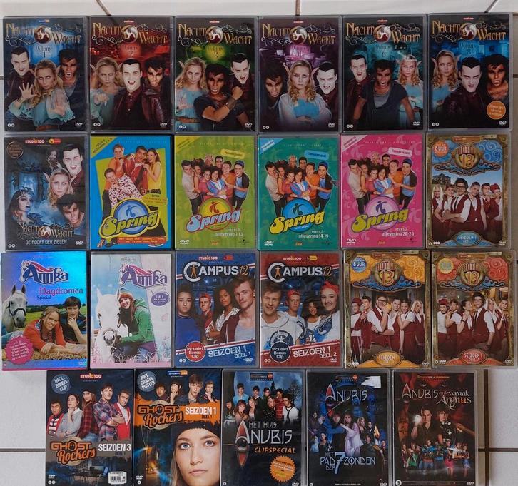 Dvd's Het huis Anubis Spring Amika Hotel13 Ghostrockers Camp, Cd's en Dvd's, Dvd's | Kinderen en Jeugd, Zo goed als nieuw, Alle leeftijden