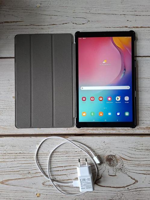 Samsung Galaxy Tab A - Inclusief rood hoesje en oplader -, Computers en Software, Android Tablets, Zo goed als nieuw, Wi-Fi en Mobiel internet