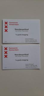 Noorderparkbad 2 toegangskaarten, Twee personen, Overige soorten, Overige typen