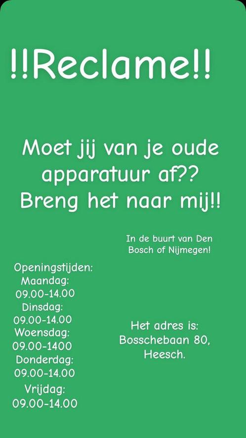 Oude apparaten, Verzamelen, Elektronische Apparatuur, Ophalen