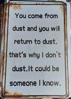 metalen wand tekst decoratie bordjes nieuw Mancave cafe, Huis en Inrichting, Woonaccessoires | Tekstborden en Spreuken, Ophalen of Verzenden