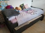 1 persoons bed met uitschuifbare 1 persoon bed en 2 lades, Huis en Inrichting, 90 cm, Eenpersoons, Wit, Ophalen of Verzenden