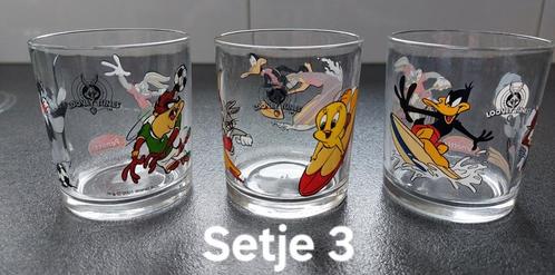 3 looney tunes glazen jaren 90 setje 3, Verzamelen, Stripfiguren, Zo goed als nieuw, Gebruiksvoorwerp, Looney Tunes, Ophalen of Verzenden