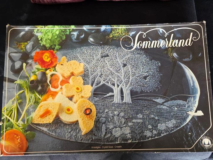 3 Walther Glas Sommerland Serveerborden, Antiek en Kunst, Antiek | Glas en Kristal, Ophalen of Verzenden