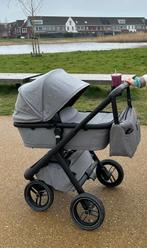 Dubatti Kinderwagen set E3 Gray/Almond, Kinderen en Baby's, Kinderwagens en Combinaties, Gebruikt, Verstelbare duwstang, Combiwagen