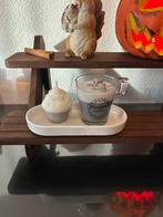 Kaars setje op bord🍂, Ophalen of Verzenden, Nieuw, Overige materialen, Minder dan 25 cm