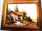 Kunstdruk Corrada Pila Monte genaamd Watermolen in eiken fra, Ophalen