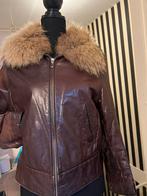 Pilotenjack echt leer maat 36/38, Ophalen of Verzenden, Zo goed als nieuw, Maat 36 (S), Bruin