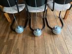 Metalen hanglamp, Huis en Inrichting, Ophalen of Verzenden, Zo goed als nieuw, Glas, 75 cm of meer