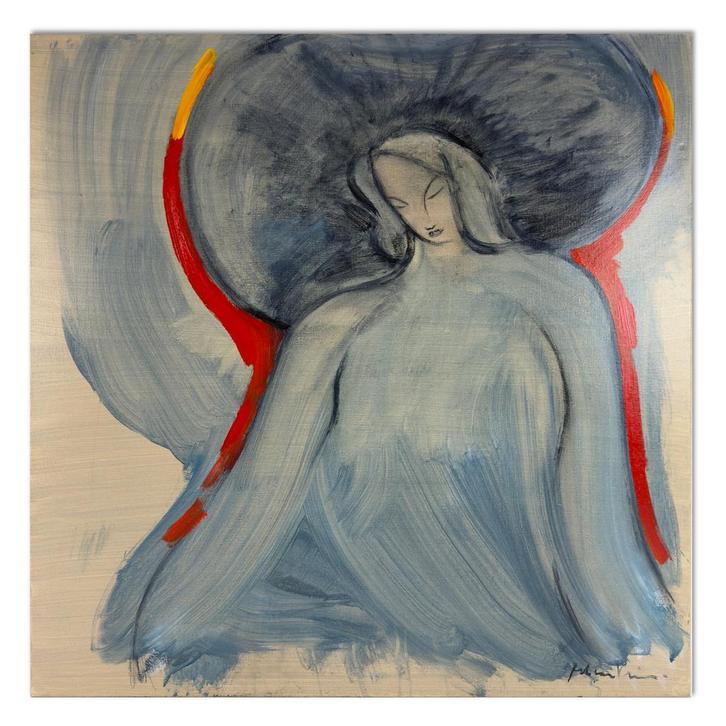 Uniek schilderij van Rob van Trier - 90 x 90 cm, Antiek en Kunst, Kunst | Schilderijen | Modern, Ophalen of Verzenden