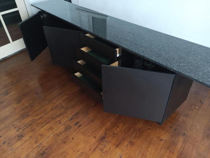 Banz Bord Design wandmeubel met granieten blad, Huis en Inrichting, Kasten | Wandmeubels, Gebruikt, Minder dan 100 cm, 200 tot 250 cm