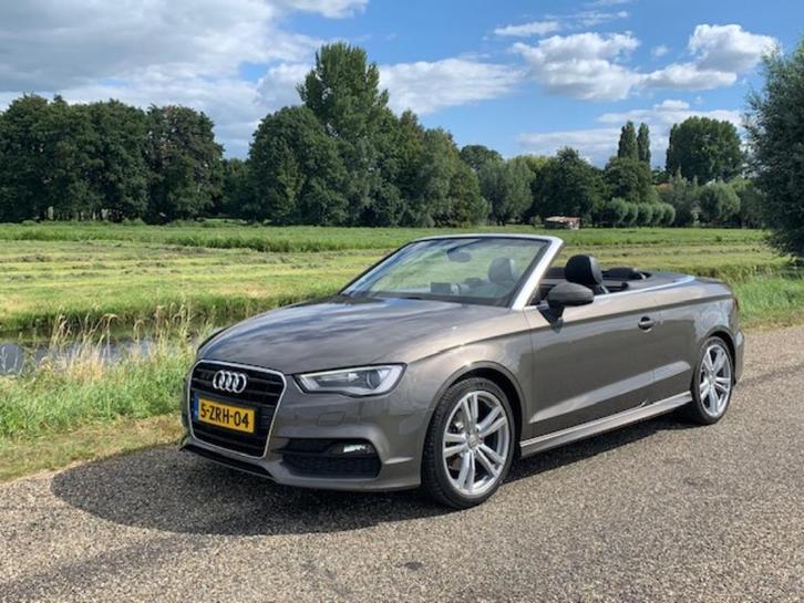 Audi A3 1.4 TFSI 150PK Cabriolet 2016 taupe S-line Ultra, Auto's, Audi, Particulier, A3, ABS, Adaptieve lichten, Airbags, Airconditioning