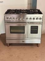 Rvs Boretti Gasfornuis met 2 ovens, Witgoed en Apparatuur, Fornuizen, Ophalen, 60 cm of meer, Zo goed als nieuw, Gas