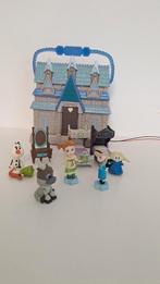 Disney poppetjes Frozen met huisje, Ophalen of Verzenden, Zo goed als nieuw