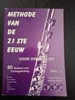Dwarsfluit lesboek: Methode 21e eeuw, deel 1 + CD, Ophalen of Verzenden, Zo goed als nieuw, Instrument, Frank Glaser & Joshua Storm