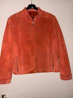 Lederen jas 42, Ophalen of Verzenden, Zo goed als nieuw, Maat 42/44 (L), Oranje