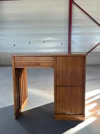 Scandinavisch vintage bureau – hout met lade en kastje, D, Ophalen of Verzenden, Zo goed als nieuw, D