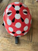 Kinder fietshelm rood met witte stippen Kiddimoto, Gebruikt, Jongen of Meisje, Ophalen of Verzenden, S