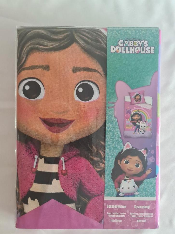 Gabby's Dollhouse Dekbedovertrek 1 persoons, Kinderen en Baby's, Kinderkamer | Beddengoed, Nieuw, Dekbedovertrek, Jongetje of Meisje