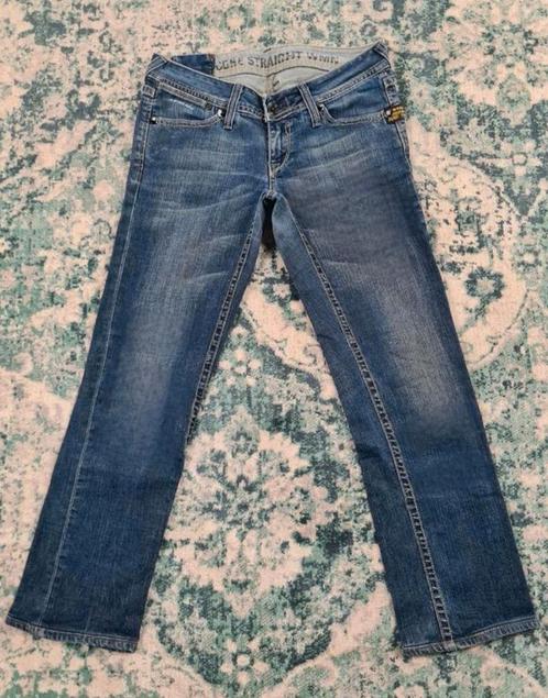 G-star raw core straight W28 L30 WMN Tulsi2830 Blauw, Kleding | Dames, Spijkerbroeken en Jeans, Zo goed als nieuw, W28 - W29 (confectie 36)