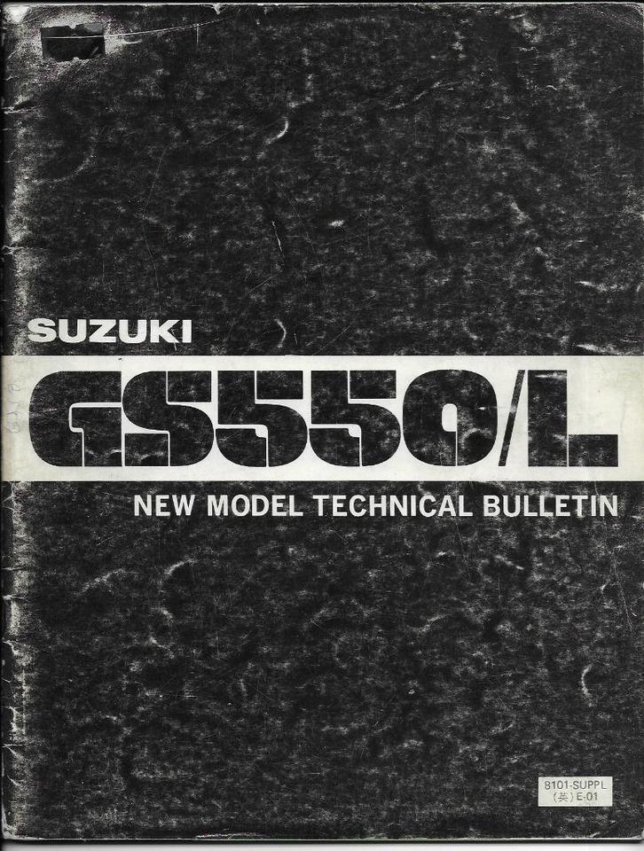 Suzuki GS550 L technical bulletin (611s), Motoren, Handleidingen en Instructieboekjes, Suzuki, Ophalen of Verzenden