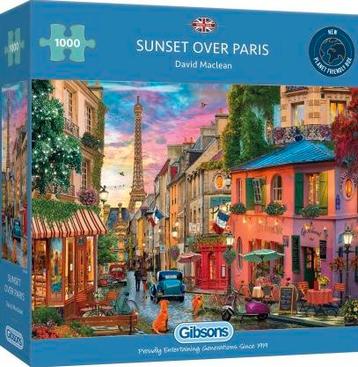 Gibsons - Sunset over Paris - 1000 stukjes beschikbaar voor biedingen