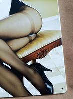 Pin Up Sexy Stewardess Metalen Wandbord mancave, Huis en Inrichting, Ophalen, Nieuw