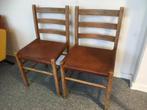 2 vintage Ate van Apeldoorn stoelen Jaren 70. Design, Ophalen of Verzenden, Gebruikt, Bruin, Hout