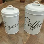 Riviera maison  koffie  thee suiker blikken, Ophalen, Zo goed als nieuw, Pot, Bus of Blik
