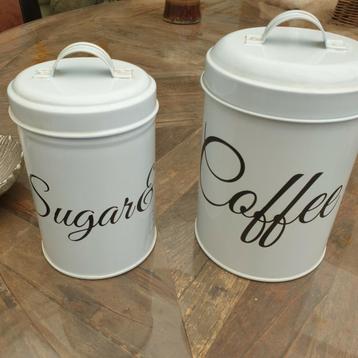 Riviera maison  koffie  thee suiker blikken  beschikbaar voor biedingen