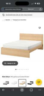 Malm bed 180x200 + 2 lades + lattenbodem, Huis en Inrichting, Slaapkamer | Bedden, Ophalen, Overige materialen, Beige, Tweepersoons