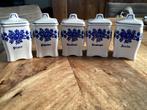 VINTAGE. KRUIDENPOTJES  SERIE  5 STUKS, Ophalen of Verzenden