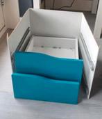 2 kleine lades, Turquoise voor 1 vak in Ikea Kallax kast, Ophalen, Overige materialen, Minder dan 50 cm, Gebruikt