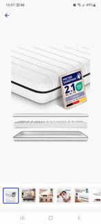 NIEUW matras 90x200  alleen uit verpakking geweest, Ophalen