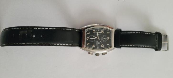 Herenhorloge - King Quartz Chronograph, Sieraden, Tassen en Uiterlijk, Overige Accessoires, Gebruikt, Ophalen of Verzenden