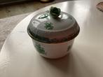 Herend Apponyi dekselpotje/suikerpotje groen, Antiek en Kunst, Antiek | Servies los, Ophalen of Verzenden