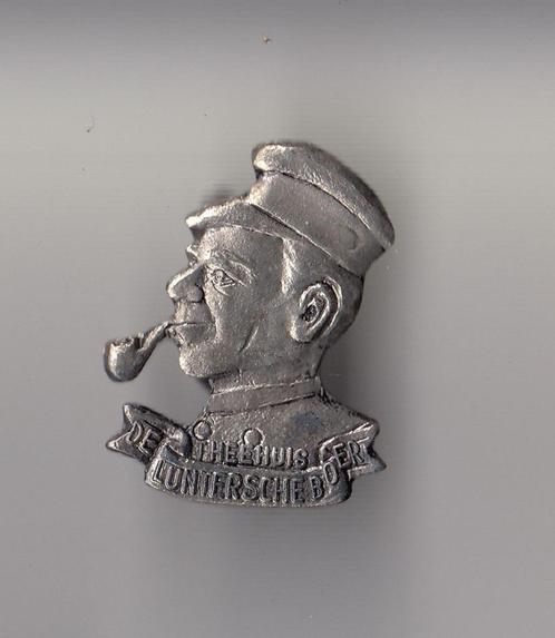 Lunteren Theehuis de Luntersche Boer broche, Verzamelen, Speldjes, Pins en Buttons, Gebruikt, Speldje of Pin, Overige onderwerpen