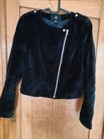 Zwart Velours Jasje - Maat XS, Kleding | Dames, H&M, Zwart, Ophalen of Verzenden, Zo goed als nieuw