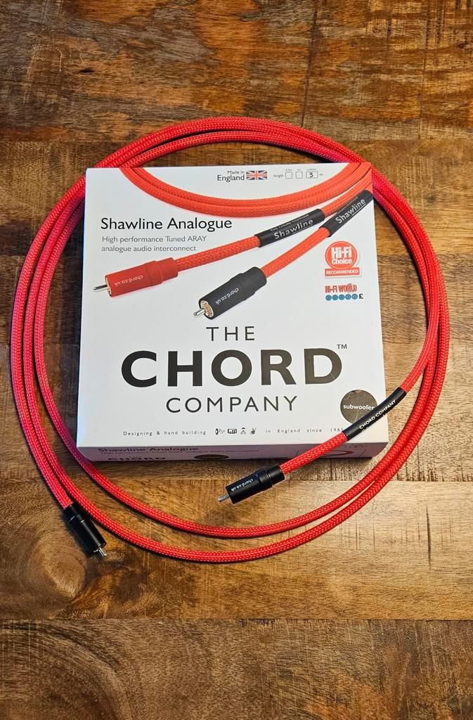 Chord Shawline Analogue subwoofer kabel, Audio, Tv en Foto, Audiokabels en Televisiekabels, Zo goed als nieuw, Interlink-kabel