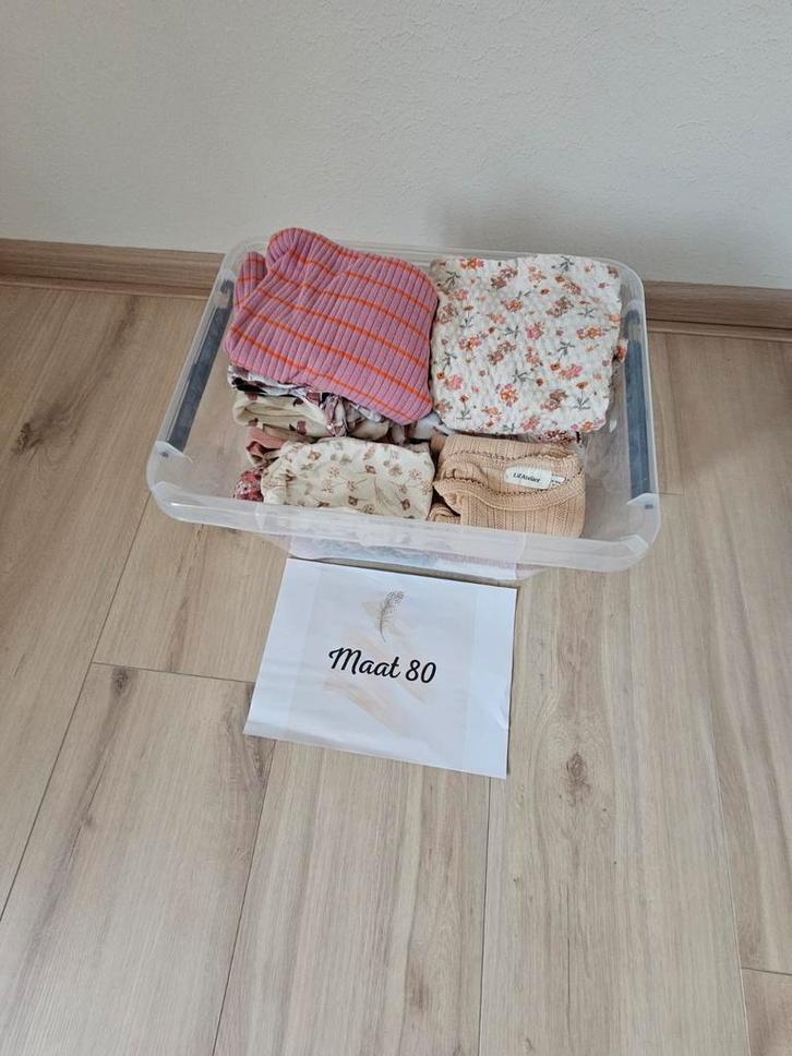 Meisjes kledingpakket maat 80, Kinderen en Baby's, Babykleding | Maat 80, Zo goed als nieuw, Meisje, Setje, Ophalen of Verzenden