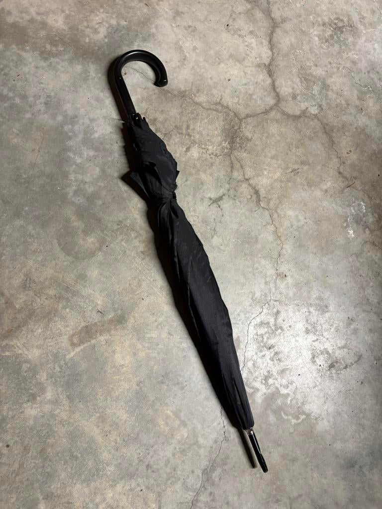 Zwarte Paraplu, Sieraden, Tassen en Uiterlijk, Paraplu's, Ophalen, Zo goed als nieuw, Zwart